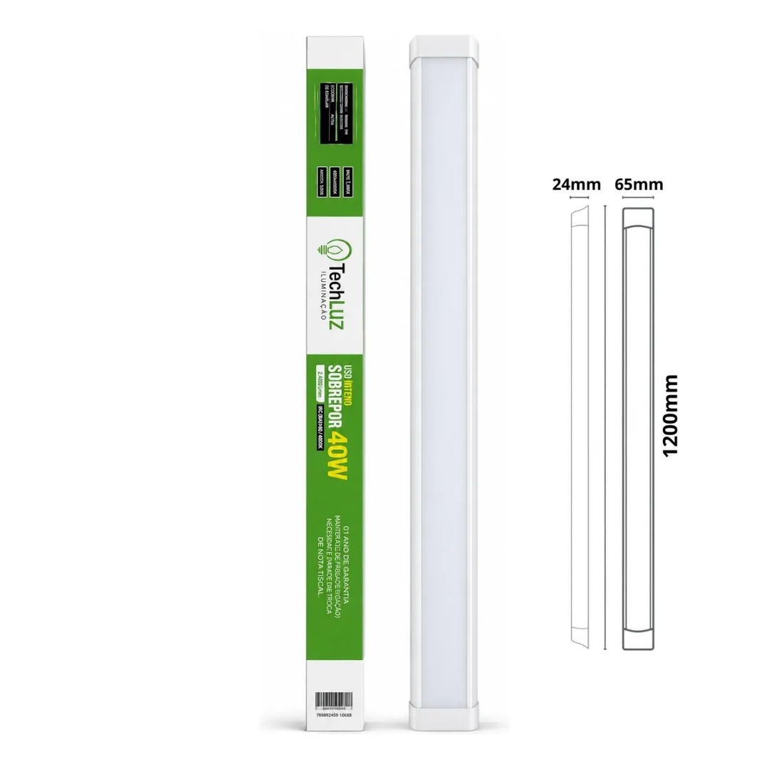 LPS-LAMPADA LED SLIM 40W SOBREPOR 6.500K BIV
