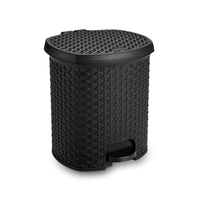 PN-RF1575PR LIXEIRA RATTAN C PEDAL 6L PRETO