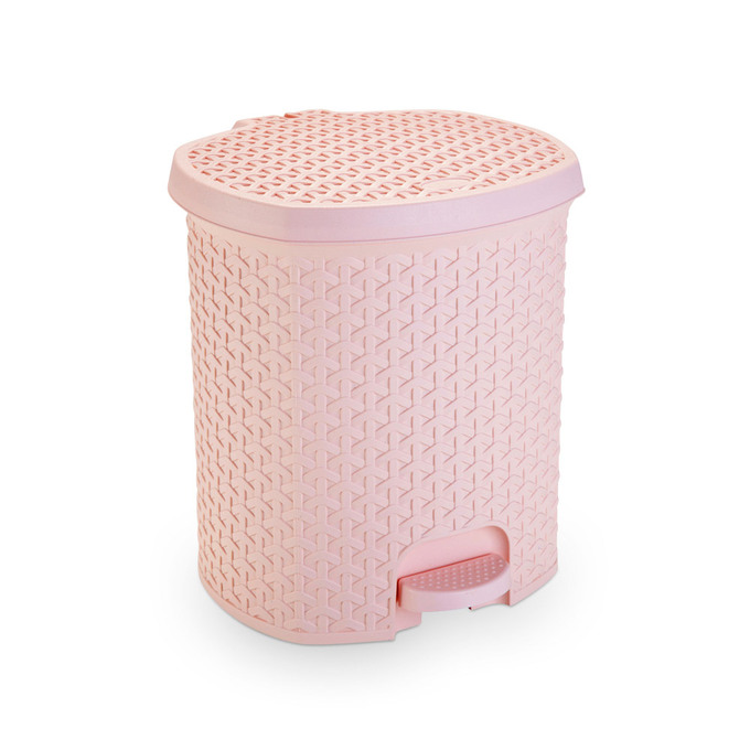 PN-RF1575RS LIXEIRA RATTAN C PEDAL 6L ROSA CLARO