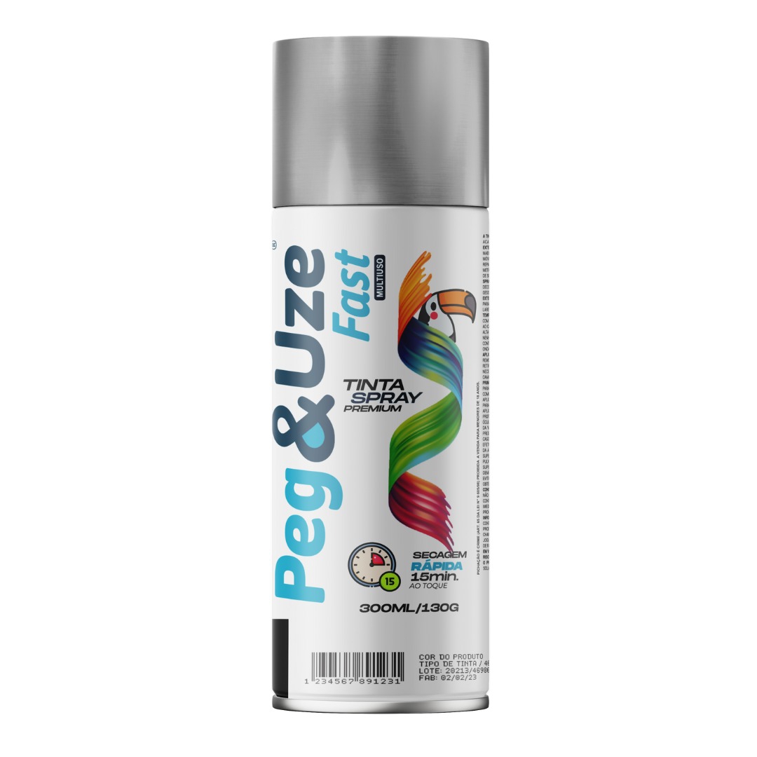 Q-ETANIZ-PEGEUZE FAST TINTA MET CROMADA 300ML/130G
